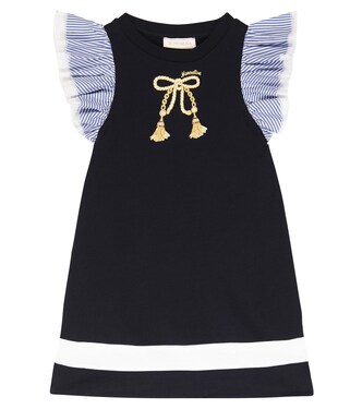 Embroidered cotton jersey dress | Monnalisa
