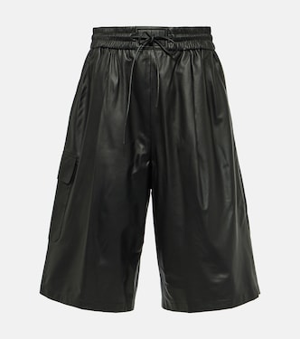 Leather Bermuda shorts | Yves Salomon