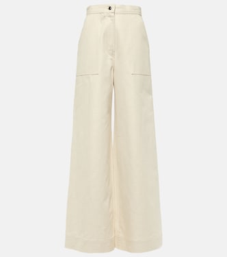 Pantalon ample Oboli en coton et lin | Max Mara