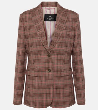 Blazer de mezcla de lana a cuadros | Etro