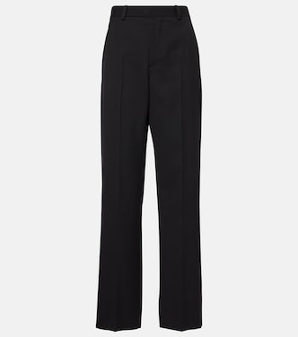 Pantalon droit en laine vierge | Wardrobe.NYC