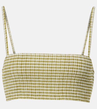 Gingham bra top | Vince
