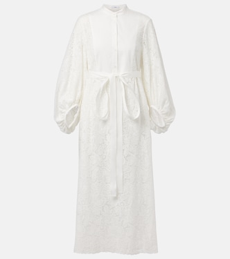 Embroidered cotton lace midi dress | Erdem