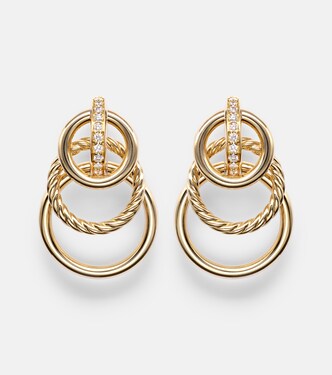 Ohrringe DY Mercer® aus 18kt Gelbgold mit Diamanten | David Yurman