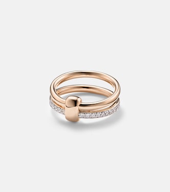 Pomellato Together 18kt rose gold ring with diamonds | Pomellato