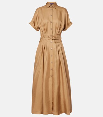 Robe midi en satin de soie | Ralph Lauren Collection