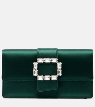 Maycap embellished satin clutch | Manolo Blahnik