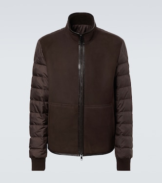 Wendbare Daunenjacke aus Shearling | Moncler