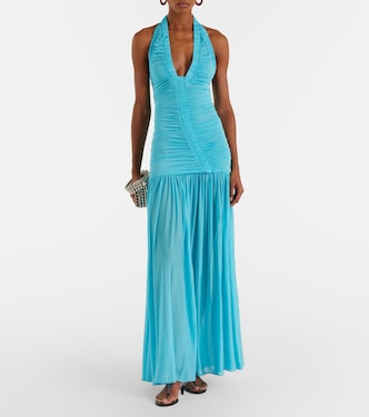 christopher esber orion maxi dress Christopher Esber Orion Gown in Malbec Brown AU 10 | Maxi Wedding Guest Event & Formal Dress