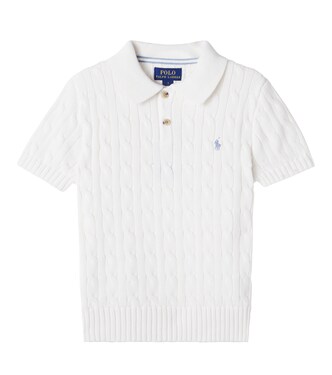 Cable-knit cotton polo sweater | Polo Ralph Lauren Kids