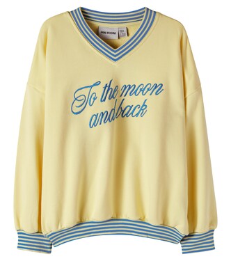 To The Moon cotton jersey sweatshirt | Mini Rodini