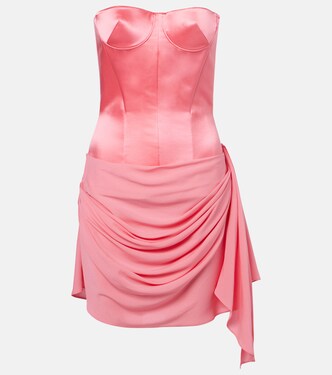Draped silk corset dress | Alex Perry