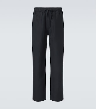 Linen straight pants | Saman Amel