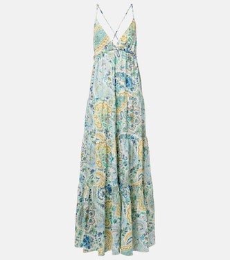 Vestido largo de algodón con paisley | Etro