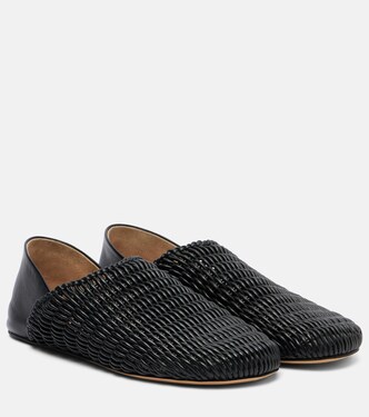 Babouche woven leather loafers | JW Anderson
