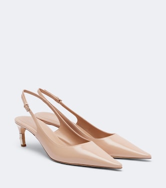 Salones destalonados Castello de piel | Gucci