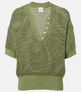 Callie open-knit cotton top | Varley