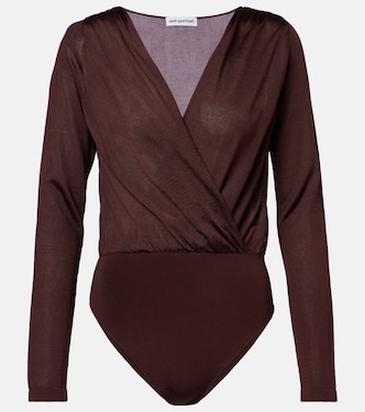 Draped knitted bodysuit | Self-Portrait