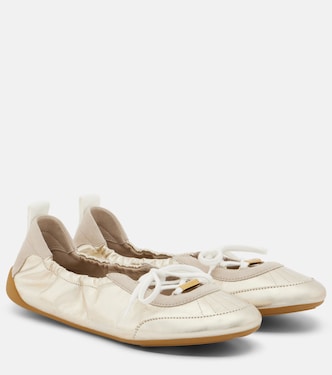 Chloé Kick metallic leather flats | Chloé