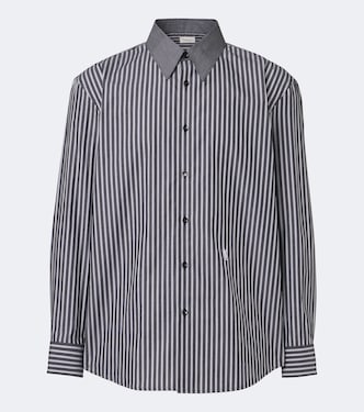 Striped cotton poplin shirt | Saint Laurent