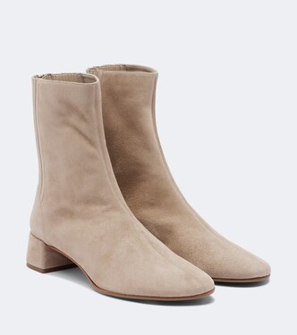 Ankle Boots Saint Honoré aus Veloursleder | Aquazzura