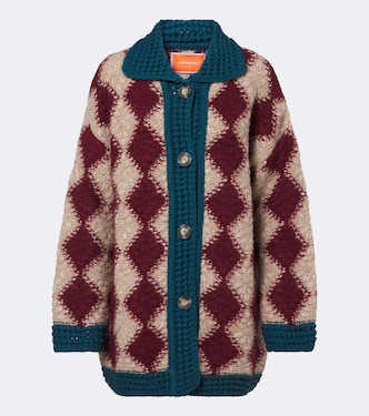 Crochet wool and alpaca-blend cardigan | La DoubleJ