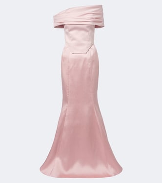 Alta off-shoulder bustier gown | Solace London