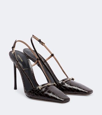Slingback-Pumps aus Leder | Tom Ford
