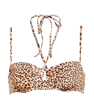 Aleena leopard-print bikini top | Ulla Johnson