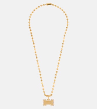 Logo stainless steel dog necklace | Balenciaga