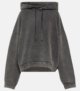 Cropped cotton hoodie | Acne Studios