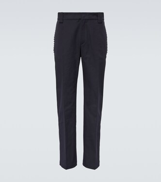 Pantaloni regular Rockstud in canvas | Valentino