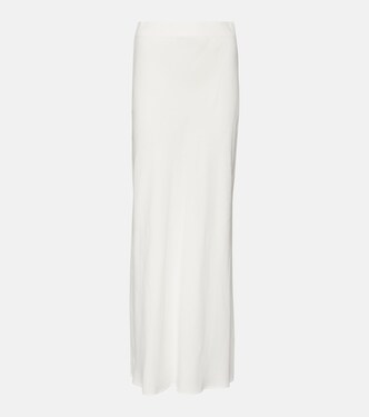 Twill maxi skirt | Brunello Cucinelli