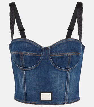 Denim bustier | Dolce&Gabbana