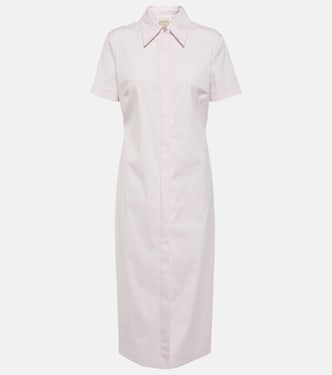 Abito midi chemisier in misto cotone | Tod's
