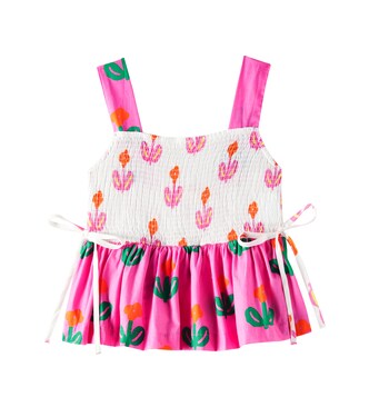 Flor Singela shirred cotton top | Fábula