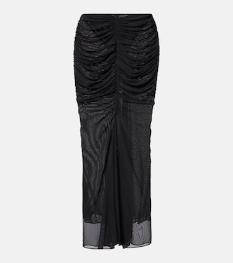 Ruched maxi skirt | Mugler