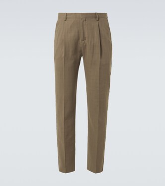 Striped cotton tapered pants | Sunspel