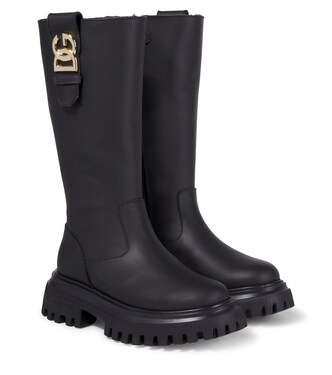 DG leather boots | Dolce&Gabbana Kids