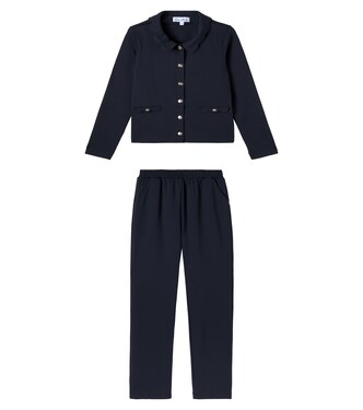 Cardigan and straight pants set | Tartine et Chocolat