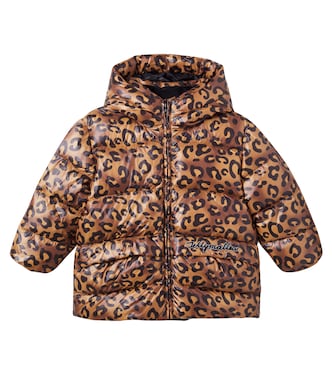Leopard-print down jacket | Jellymallow