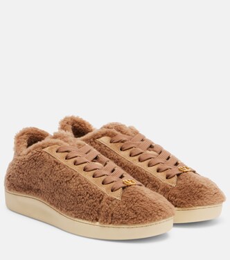 Royco VLogo suede-trimmed sneakers | Valentino Garavani