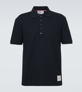 4-Bar cotton piqué polo shirt | Thom Browne