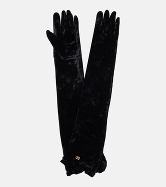 VLogo velvet gloves | Valentino