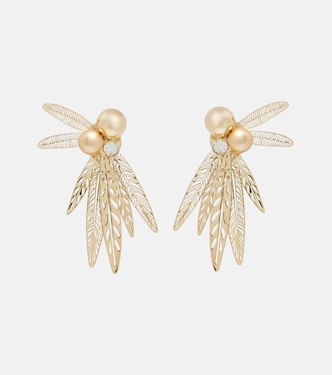 Pendientes de clip con cristales | Carolina Herrera