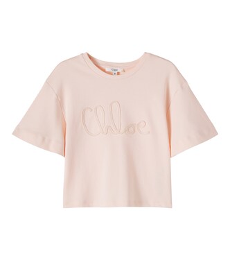 Logo cotton jersey T-shirt | Chloé Kids