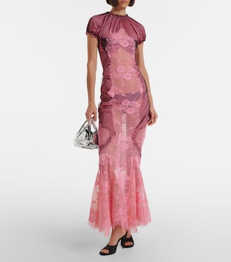 the attico pink dress Attico Draped Mini Dress