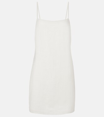 Geneva linen minidress | Asceno