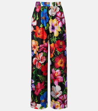 Palazzo-Hose aus Seidensatin | Dolce&Gabbana