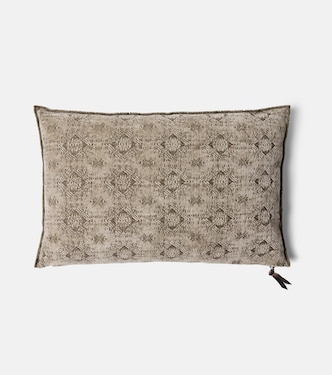 Cotton-blend jacquard cushion | Maison de Vacances